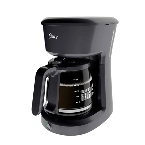 Cafetera OSTER de 12 Tazas con Filtro Permanente BVSTDCS12B-053