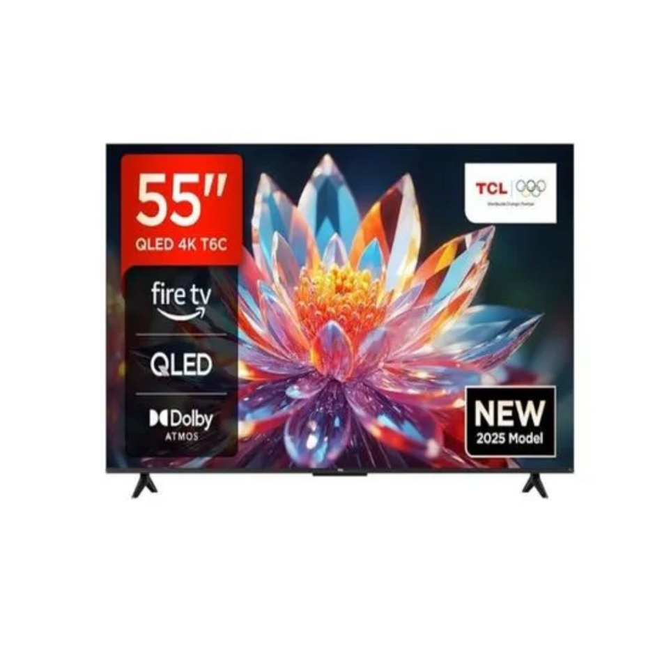 Televisor TCL QLED  55" Smart TV Ulltra HD 4K Año 2025 55T6C