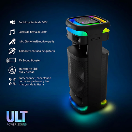 Parlante SONY Karaoke Bluetooth para Fiestas ULT Power 10 SRSULT1000C