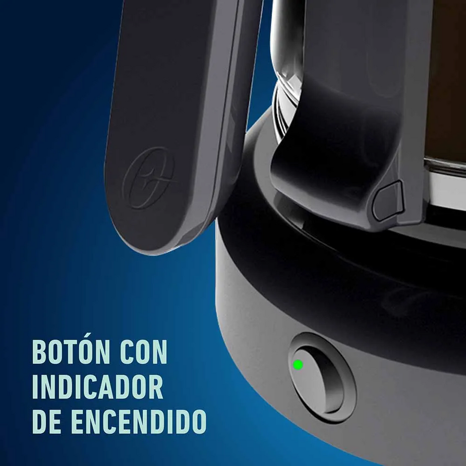 Cafetera OSTER de 12 Tazas con Filtro Permanente BVSTDCS12B-053