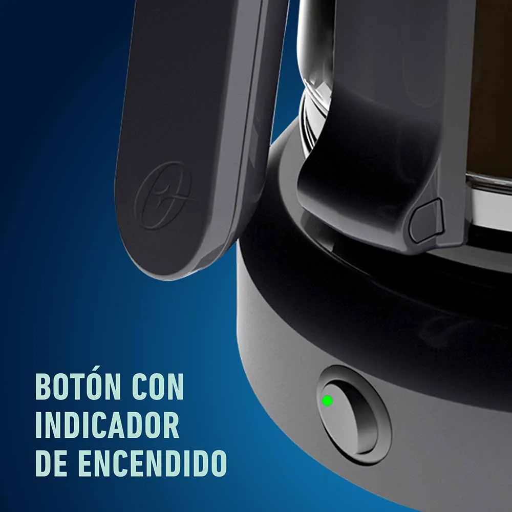 Cafetera OSTER de 12 Tazas con Filtro Permanente BVSTDCS12B-053