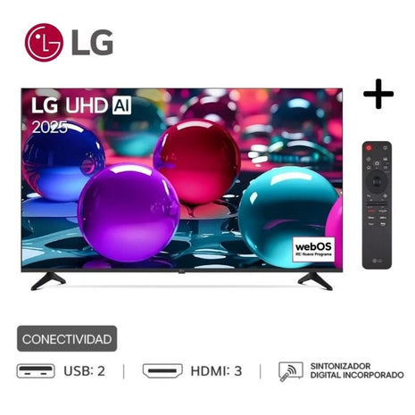Televisor LG 55" UHD 4K Smart TV Año 2025 Con Magic Remote 55UA7300PSB