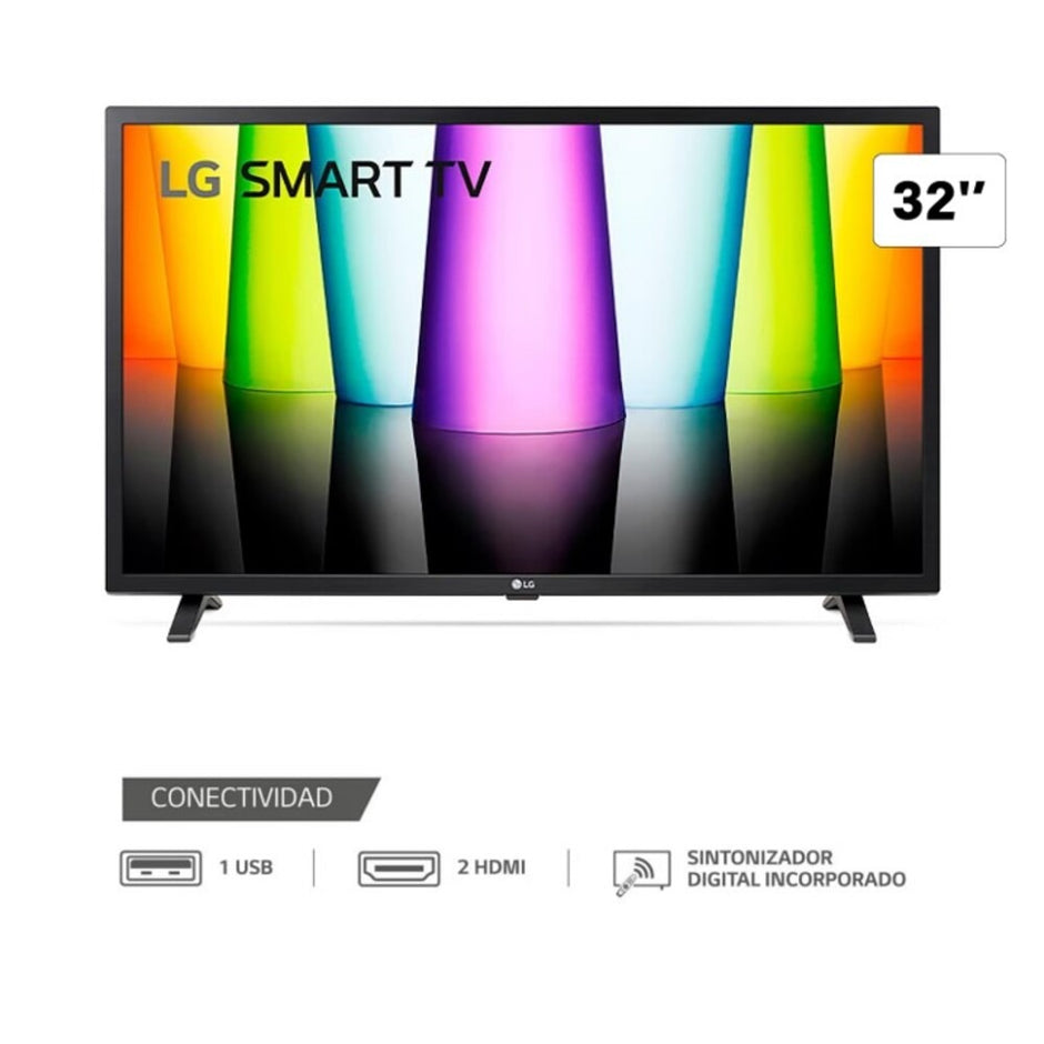 Televisor LED LG 32 HD HDR 10 Smart TV 32LQ600BPSA webOS con Magic Remote