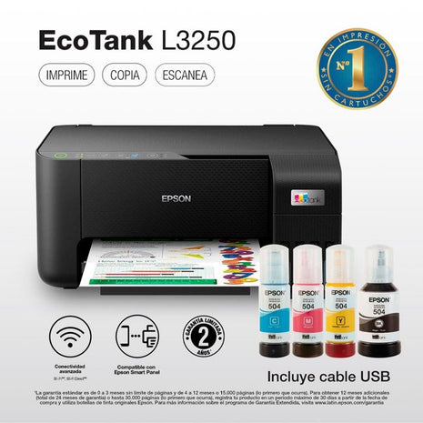 Multifuncional Epson EcoTank Wi-Fi L3250