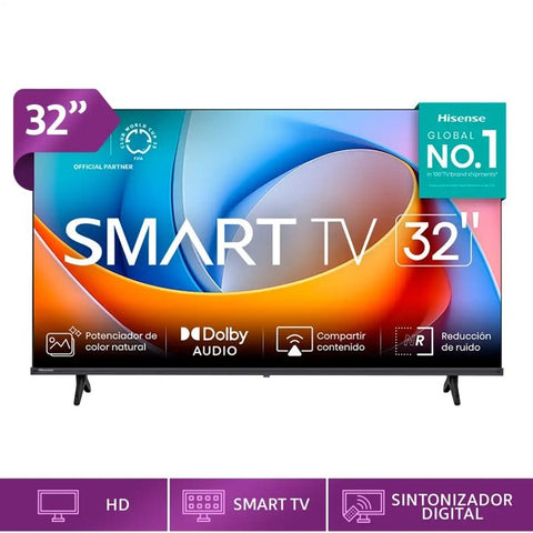 Televisor Hisense 32 Smart TV Vidaa con Bluetooth 32A4NV