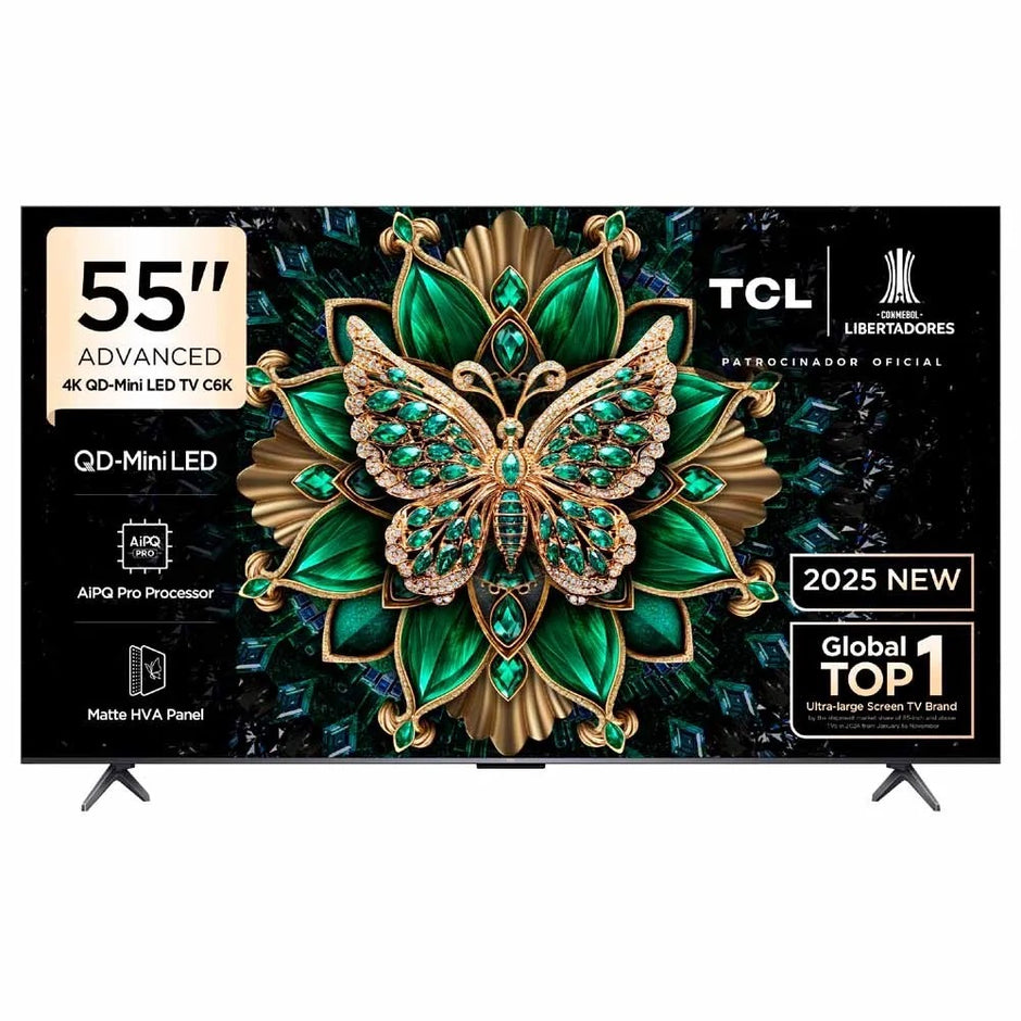 Televisor TCL 55 QD MINI LED 4K UHD Año 2025 Google TV 55C6K